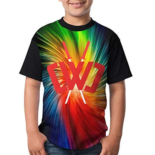 Chad Wild Clay Boys and Girls Print T-Shirts, Youth Fashion Tops XL