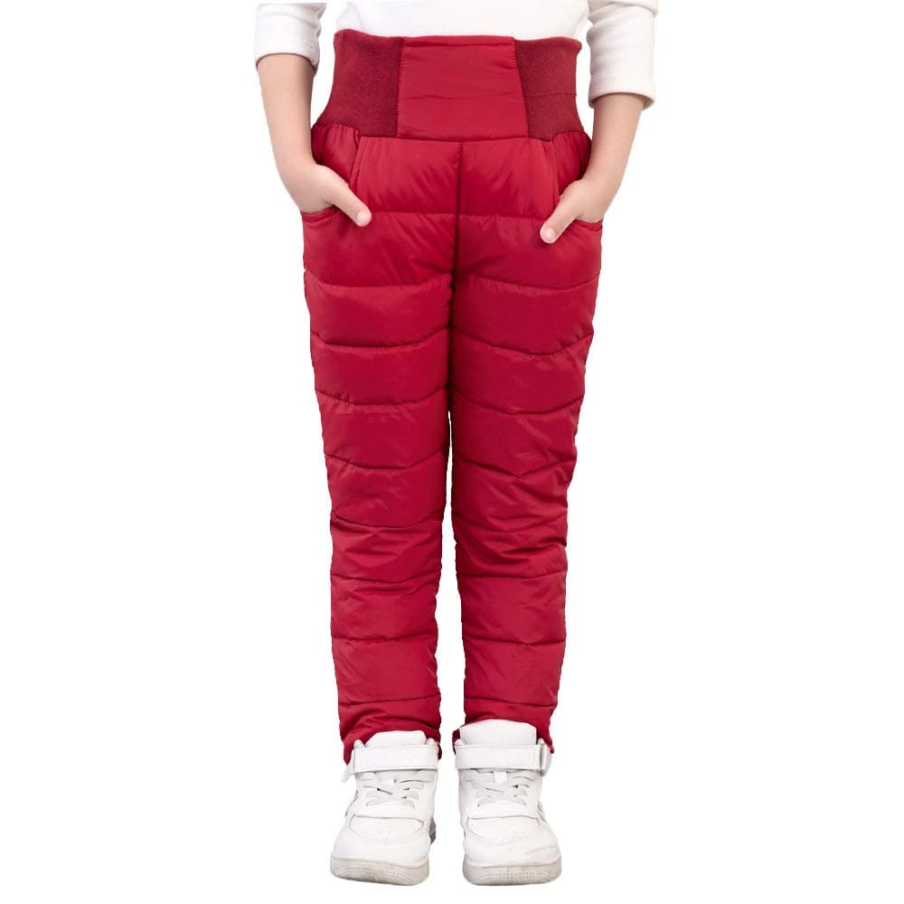 UGREVZ Girls Boys Snow Pants 2-9 Years old Thick Winter Warm Pants Girl Activewear Clothes