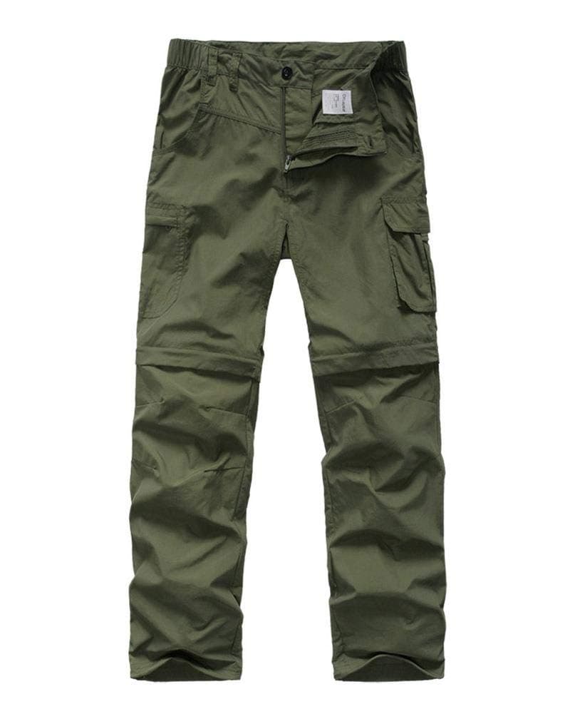 linlon Kids' Cargo Pants, Boy's Casual Outdoor Quick Dry Waterproof Hiking Climbing Convertible Trousers #9016