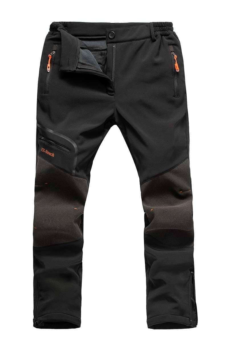 PostropakyWomens Outdoor Snow Ski Pants Waterproof Hiking Insulated Softshell Pants Snowboard Zipper Bottom Leg