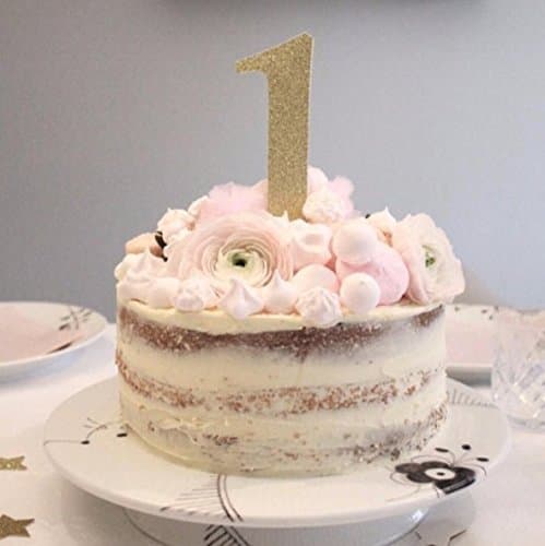 Birthday Age Cake Topper Party Decoration. First Birthday Age 1. Cake Toppers. Custom Colour 1st Birthday.