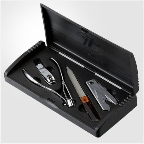 Three Seven 777 [TS-032AC] 4PCS Stainless Manicure Pedicure Cutter Nail Clipper Kit Set Tool Grooming Nipper