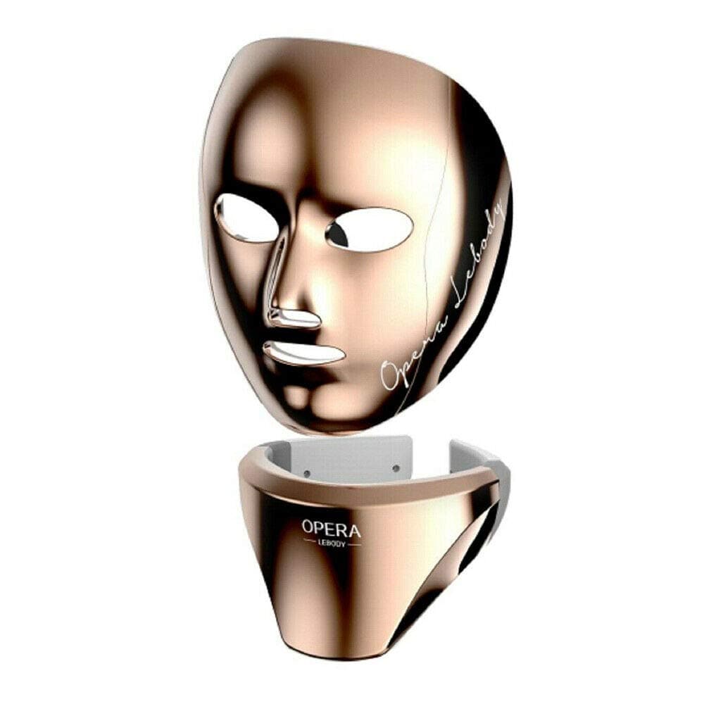 OPERA LEBODY LED MASK FACE, NECK LED MASK Home Skin Care Device(Gold Color) + 24K Gold Serum 1EA(Gift)
