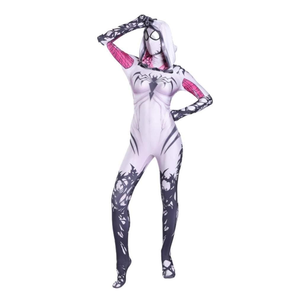 Gwen Female Venom Spider Costume Show Props Dress Role-playing Body Tights Anime,Adult-M