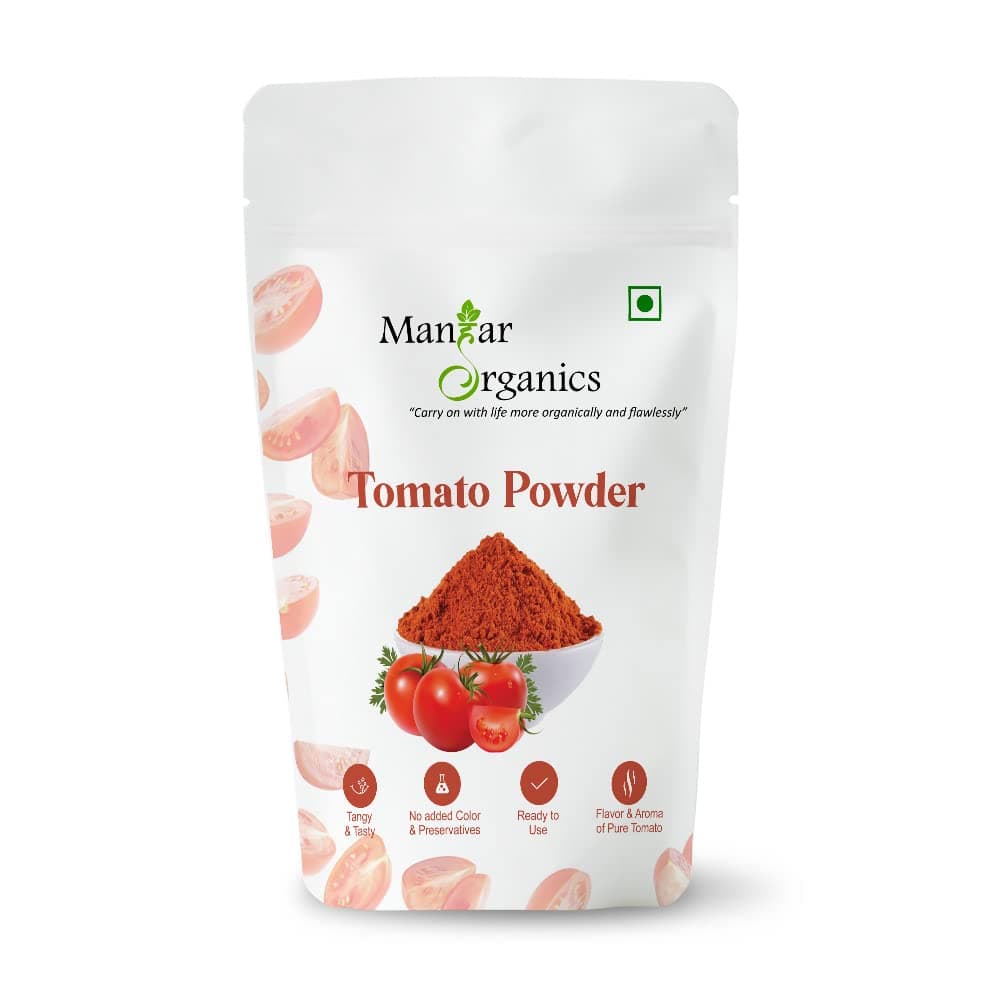 ManHar Organics Dehydrated Tomato Powder 100g| Ready To Use | Tangy, Spray-Dried & Delicious