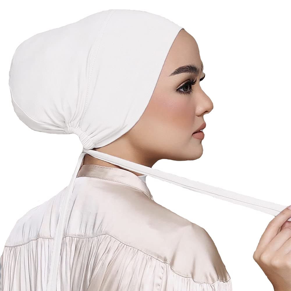 HophorWomen Under Scarf Hat Hijab Cap Islamic Muslim Under Scarf Hijab Cap with Tie-Back Closure