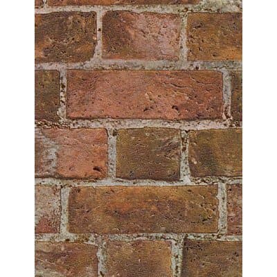 Faux Real Brick Looking Heavy Thick Textured Wallpaper