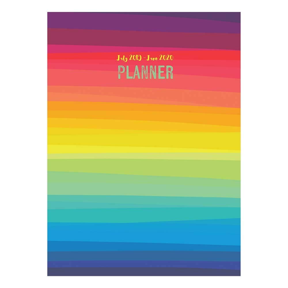 Rainbow Stripe Medium Monthly 2019 - 2020 Planner July 2019 - June 2020 (Academic School Year, Student Planner) Calendar – Engagement Calendar, April 15, 2019
