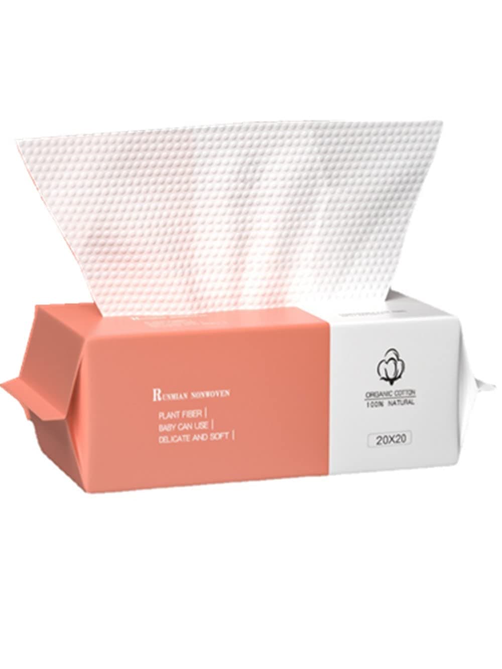 Cotton Facial Dry Wipes 100 Count, Deeply Cleansing Disposable Face Towel Cotton Tissue, Multi-Purpose for Skin Care, Facial Tissue for Cleansing, Skincare and Makeup Remover,Make-up Wipes,