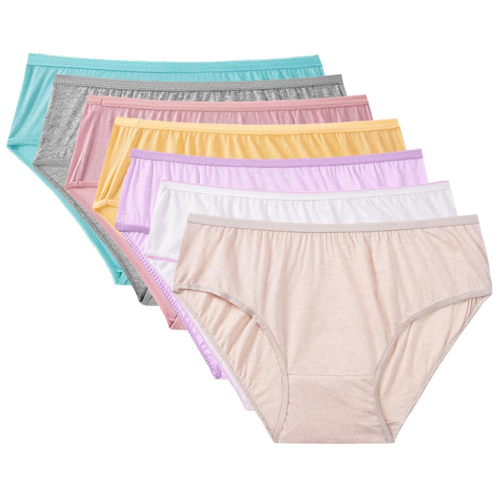 Women’s 100% Cotton Disposable Underwear Mid Waist Panties for Travel Hospital Stays Underpants(10pcs)
