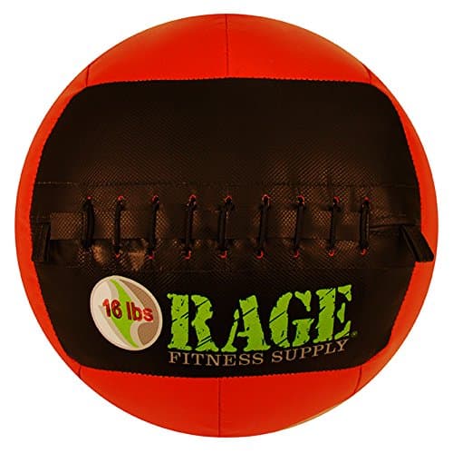 Rage Fitness 14” Soft Medicine Ball, Wall Ball, Crossfit Training, Handcrafted with Reinforced Seams, Made in USA