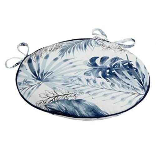 Coastal Living Seascapes Palm Leaves Indoor/Outdoor Bistro Chair Cushion 15"