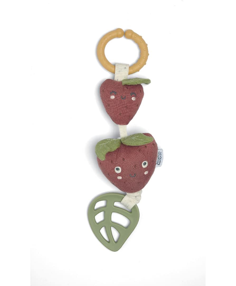Linkie Teething Toy, Grateful Garden, Strawberry