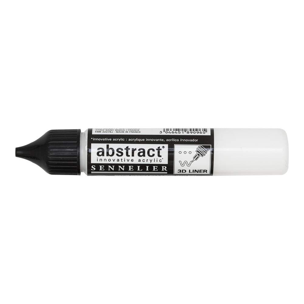 Abstract Acrylic Liner, 27ml, Titanium White, (10-121301-116)