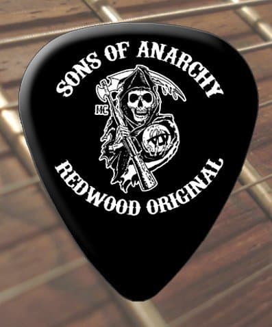 Printed Picks Company Sons Of Anarchy Redwood Guitar Picks x 5 Medium