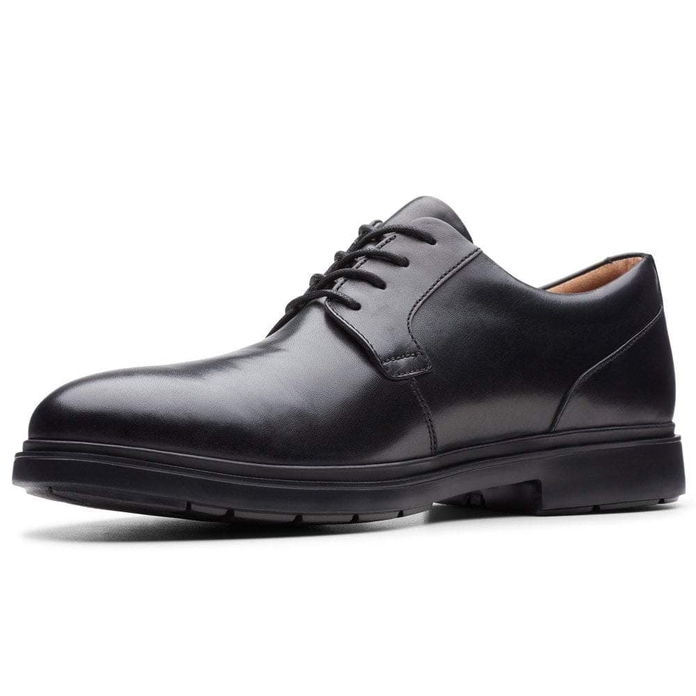 Clarks Un Tailor Tie Leather Shoes in Black
