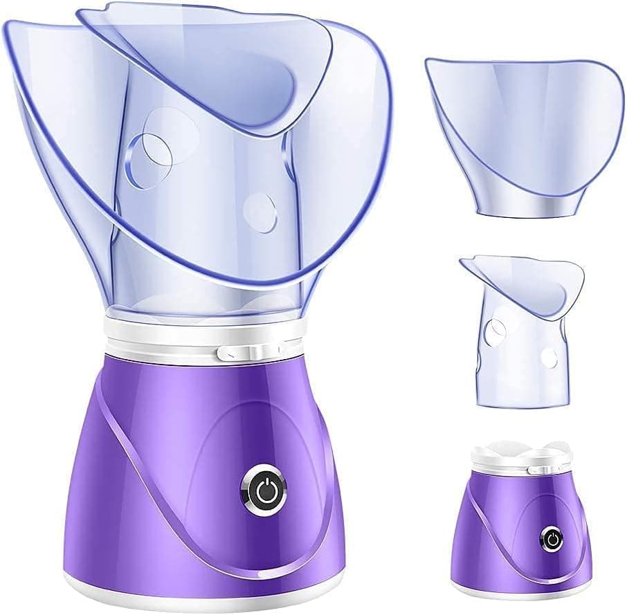 LVAP-111 Facial Steamer & Vaporizer for Cold, Cough, Sinus, and Infections, Steam Inhaler for Kids & Adults, Multipurpose Steamer with Compressed Air Technology & Stainless Steel Jar