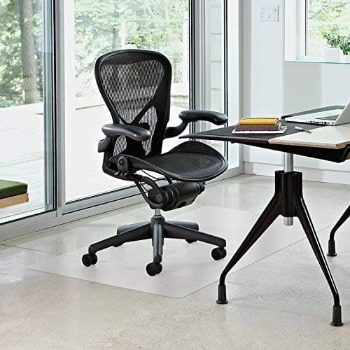 Vinyl Office Chair Mat - for Hard Floor Tile Scratch, Mark, and Scuff Resistant Protection on Tile, Hardwood, Vinyl, Laminate (36" x 48")