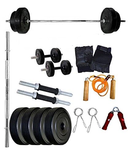WOLPHY Home Gym Set with 3 FEET Straight Rod