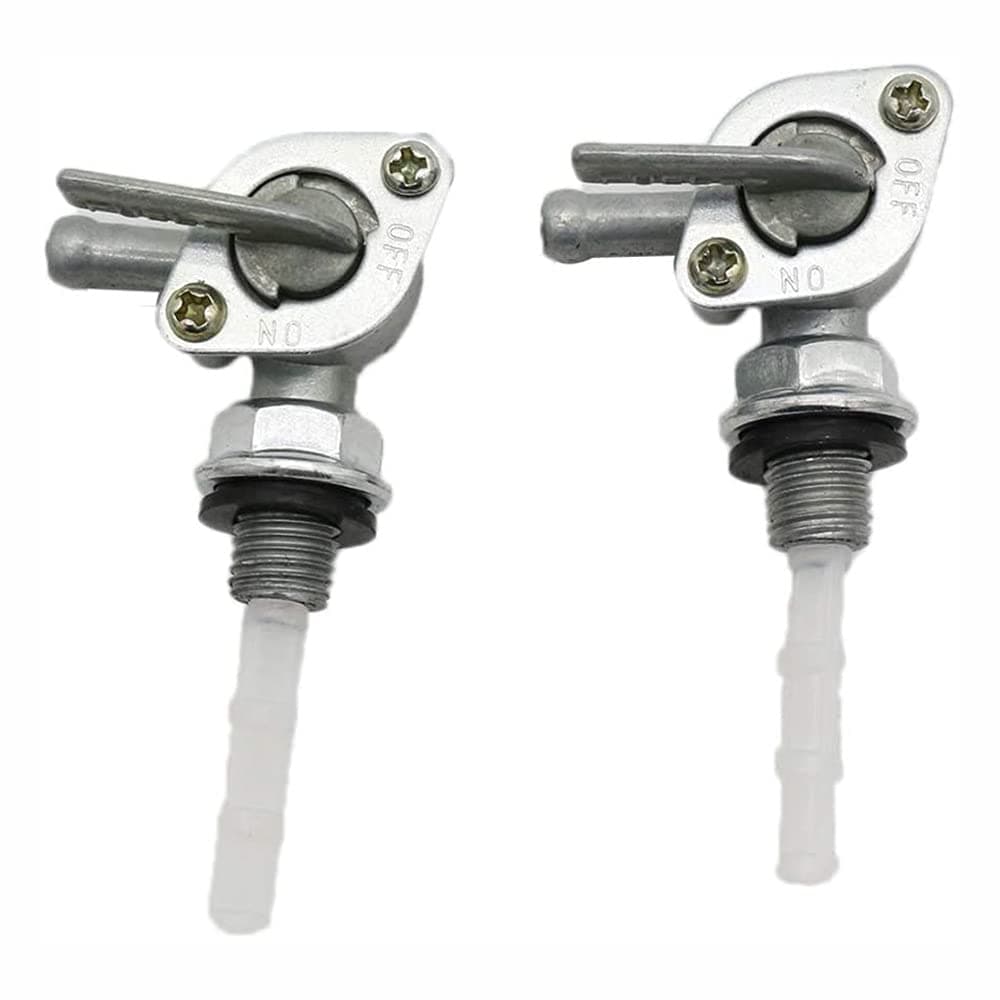 2pcs Fuel Tank Switch Valve Petcock, M10 * 1.25 Generator Fuel Tap Gas Oil Tank Tap for Pit Bike Quad Bike