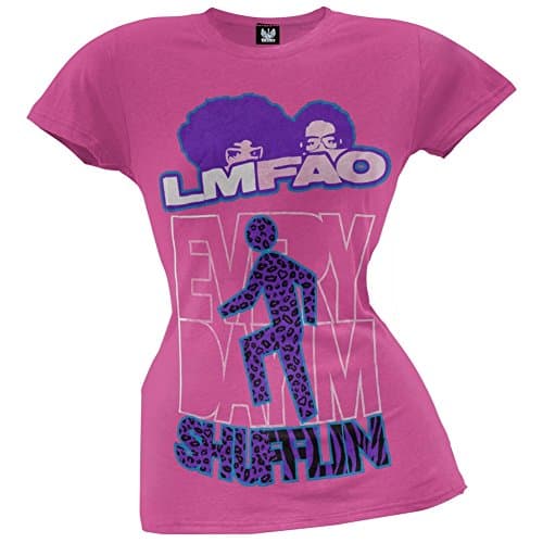 LMFAO - EDIS Juniors T-Shirt - Large Pink