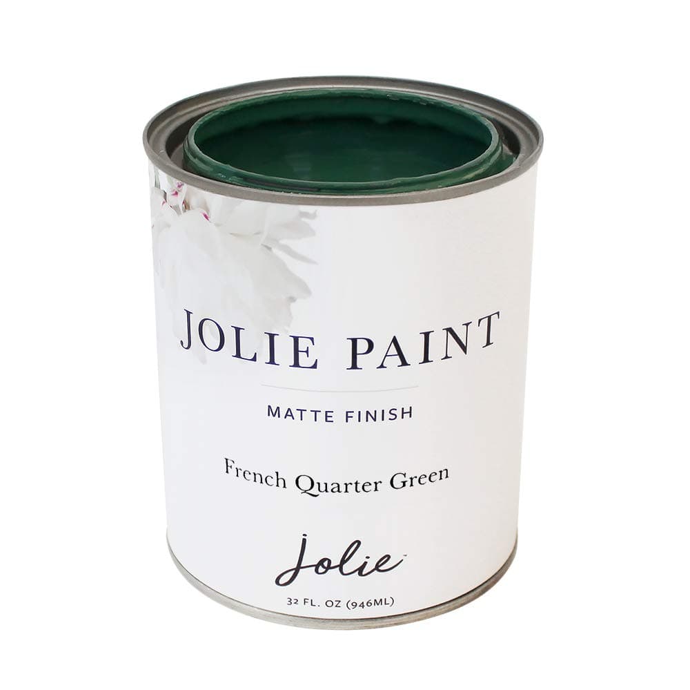 JoliePaint – Chalk Finish for Furniture, Cabinets, and Décor, Green Wise Certified, No Priming or Sanding, French Quarter Green, 32 Ounces