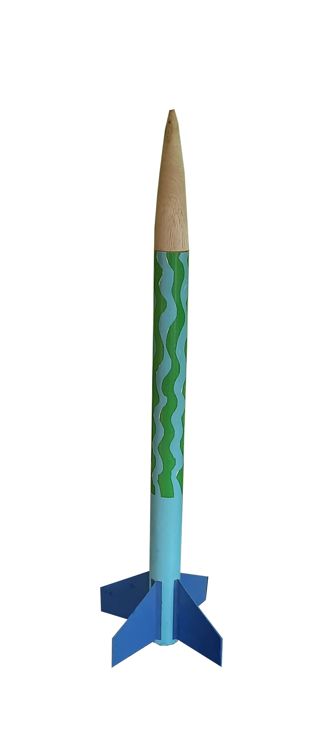 Aero Sports Association Flying Model Rocket kit with A Class (A6-3) Model Rocket Motors (Blue)