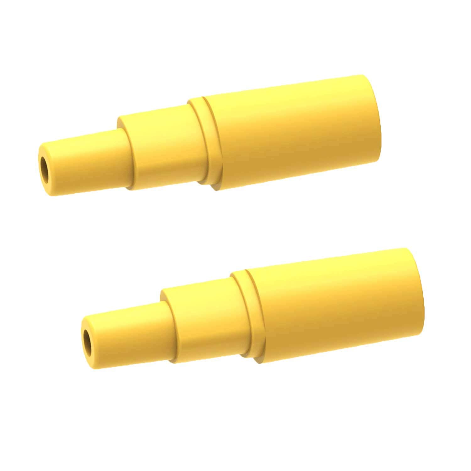 BabyValley Upgrade Backflow Adapter Compatible with Spectra S1/S2, Spectra 9, 9Plus Flange Adapter Connectors for Medela Breastshield Swing, Harmony Flange and Spectra Backflow Protector (Yellow 2pc)