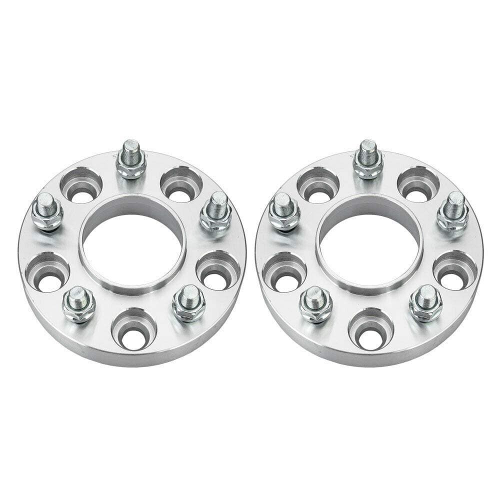 AutoForever 2 pcs 1 Inch Wheel Spacers 5x4.72 Compatible with E90 E60 E46 328i 325i 335i M3 Wheel Adapters 25mm Thickness Silver