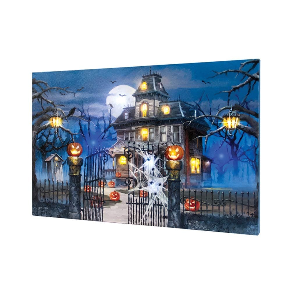 Ohio Wholesale 12 X 20 Lighted Musical Magic Halloween Printed Canvas