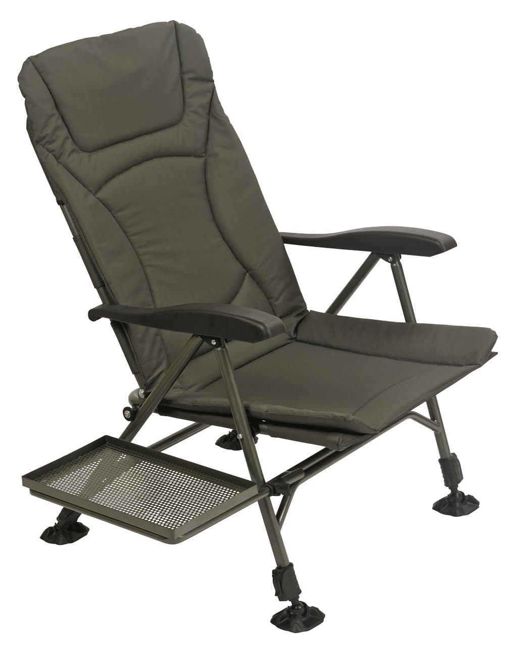 TF Gear Flat Out Recliner Carp Fishing Armchair - With Side Accessory Tray