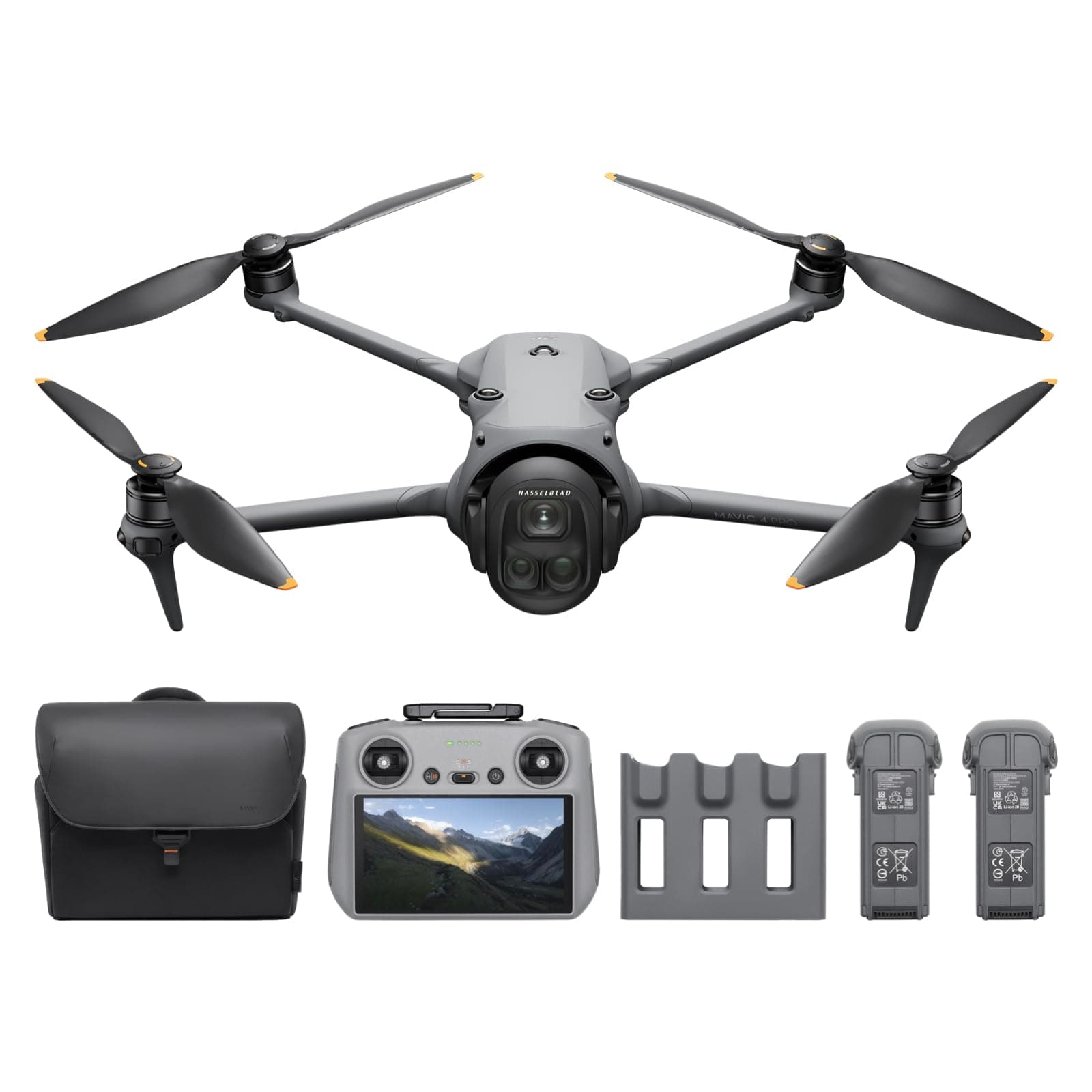 DJI Mavic 4 Pro Fly More Combo with DJI RC 2, Tri-Camera Drone, 30km Video Transmission, 51-Min Max Flight Time, Charging Hub, MOIAT Certified, UAE Version, Official Warranty Support