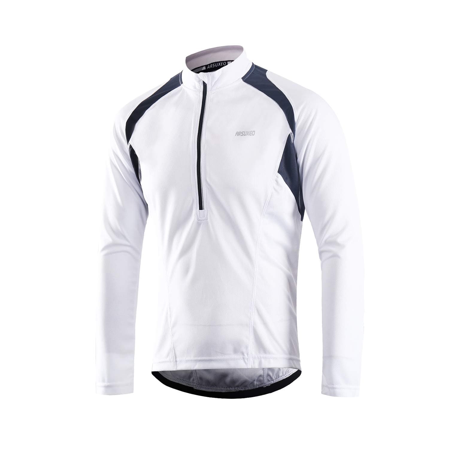Men's Half Zipper Cycling Jerseys Long Sleeves Mountain Bike Shirts 6031
