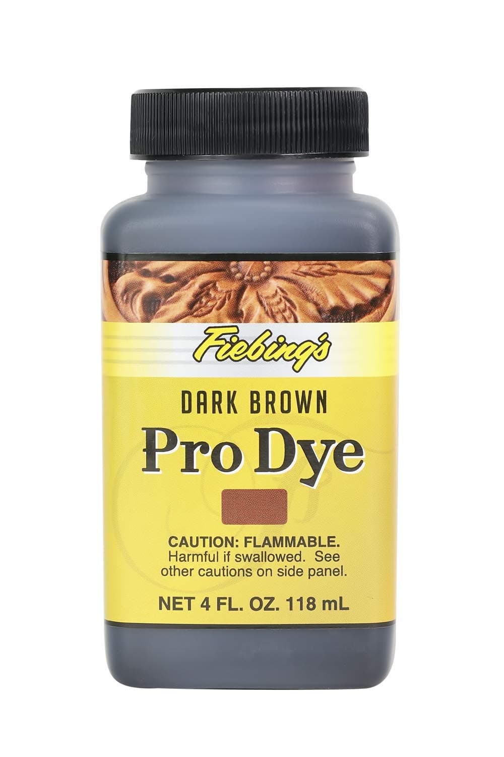 Pro Dye Dark Brown, 4 oz. - Professional Oil Dye for Leather