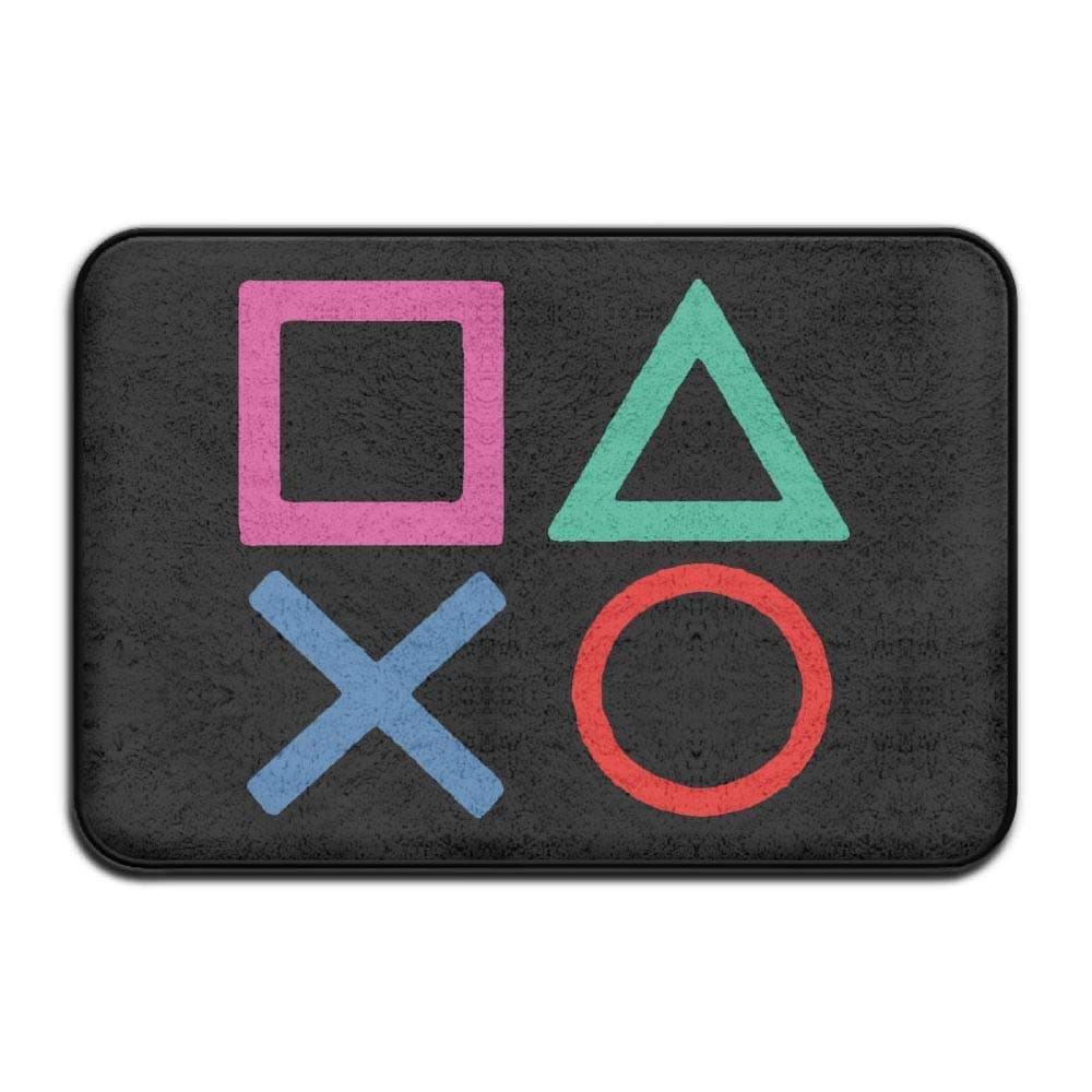 kslae Playstation Joypad Doormats Bathroom Rugs for Indoor Outerdoor Bathroom 23.6x15.7 inch