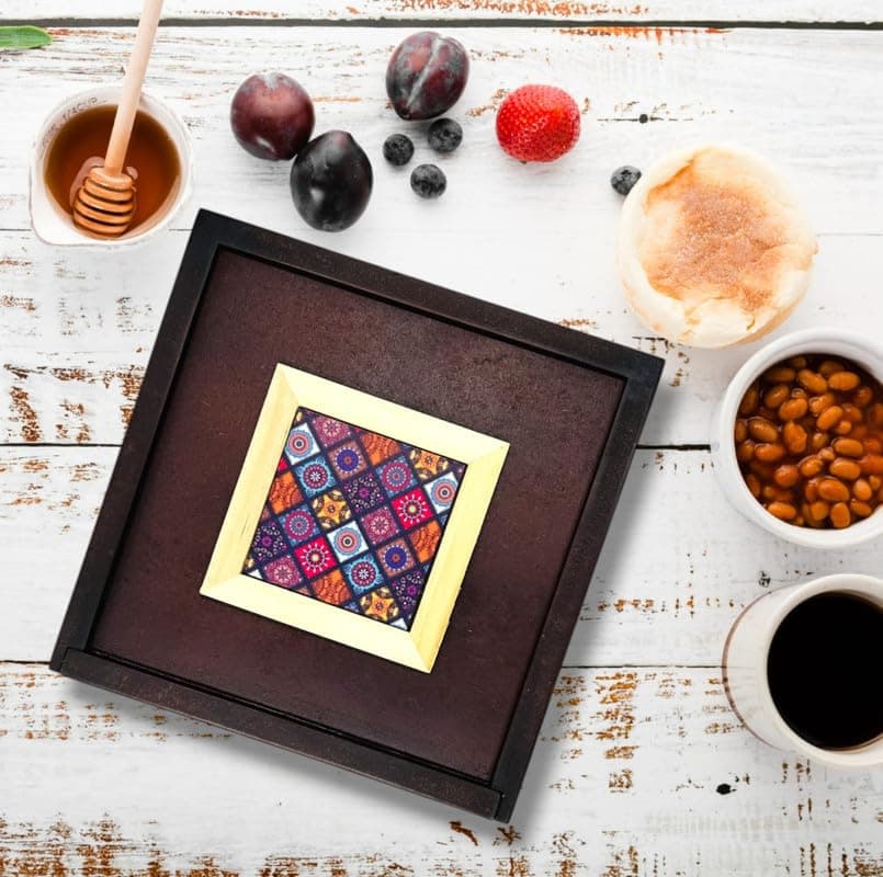 ESPOIR BLOOM Wooden Dry fruit box for Storage/decoration/serving EB-DRYBOX003