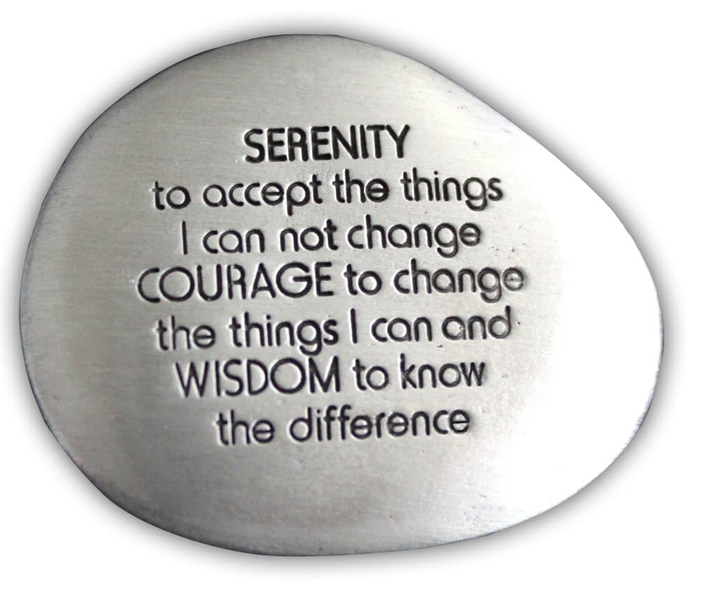 Cathedral Art SS126 Serenity Prayer Soothing Stone, 1-1/2-Inch