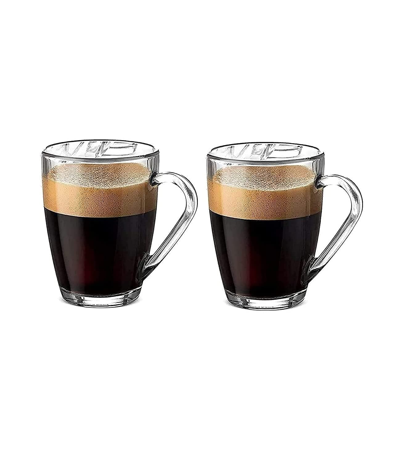 Golden bird Crystal Clear Coffee Mug Warm Beverage Mugs Set for Tea,Coffee,Beverage (2 pcs)