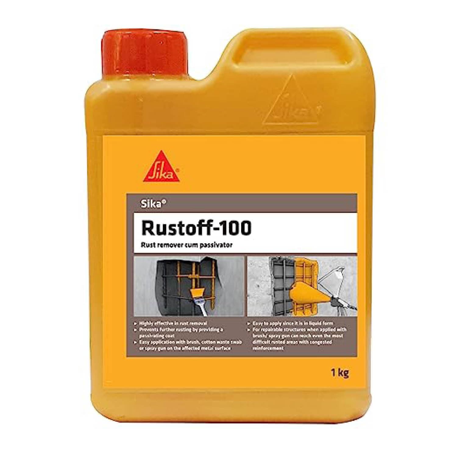 Sika Rustoff-100, Rust remover cum passivator liquid, easy-to-apply, for protecting steels, 1kg