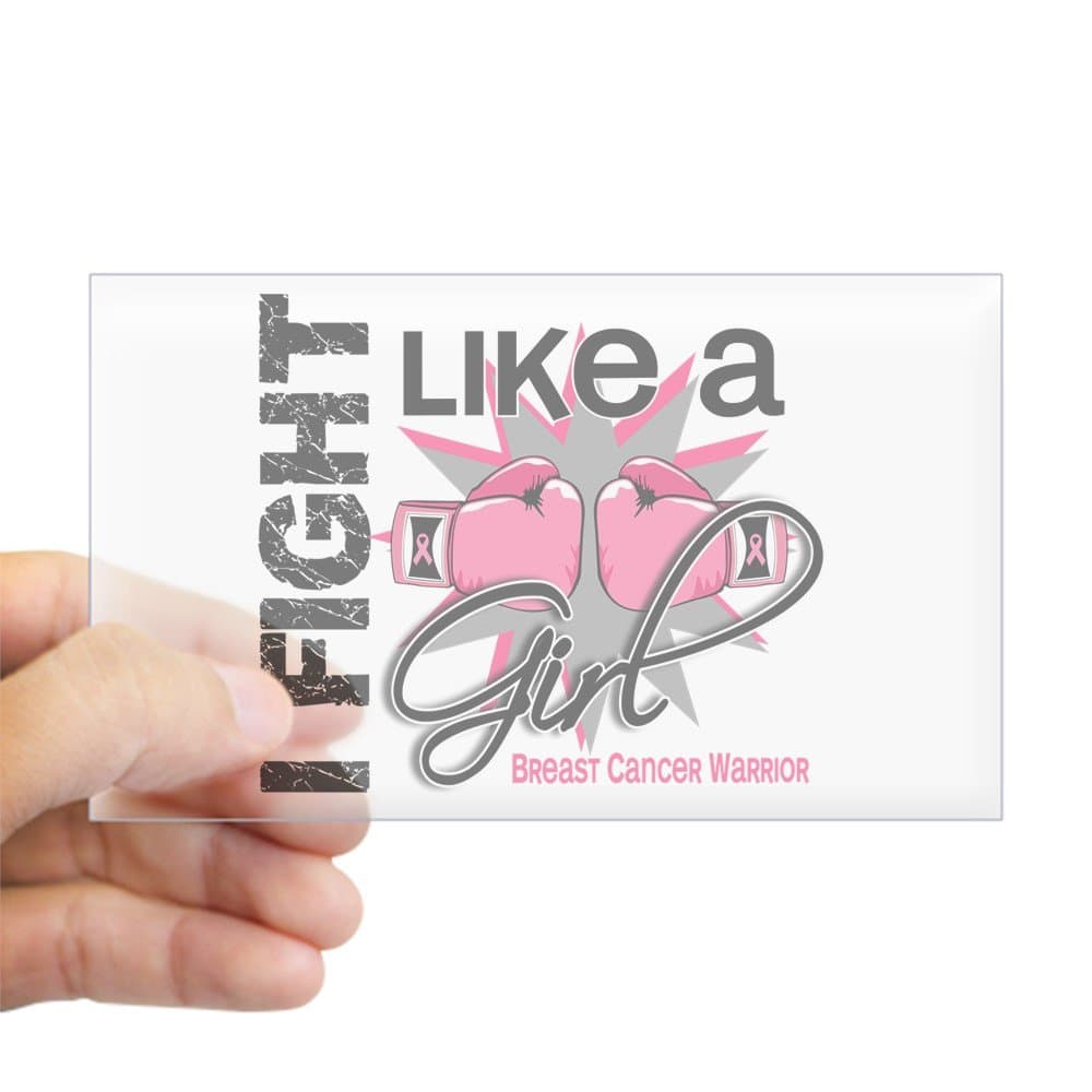 CafePress Licensed Fight Like A Girl 13. Rectangle Bumper Sticker Car Decal
