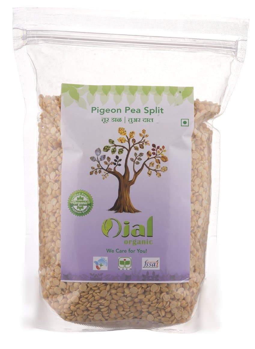 Ojal Organic Tur Dal Pigeon Pea Split 1Kg