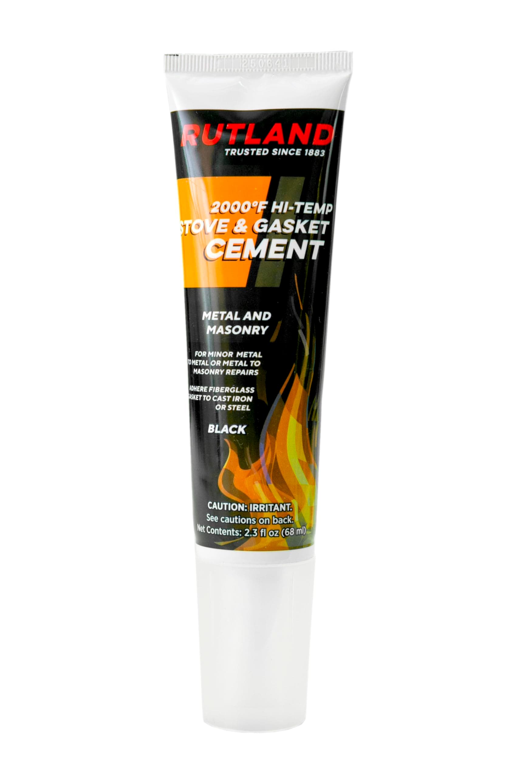 Rutland Stove Gasket Cement, 2.3-Ounce Tube, Black
