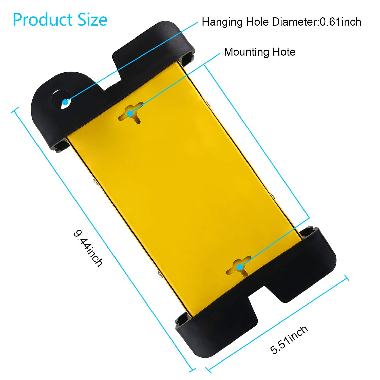 CCCEI Industrial Metal Power Strip, 8 Outlet Heavy Duty Power Strip, Workshop Power Strip with 5.9FT 14AWG/3C Power Cord, 15A Circuit Breaker, Electrical Rating AC 15A 125V 60HZ 1875W ETL Listed