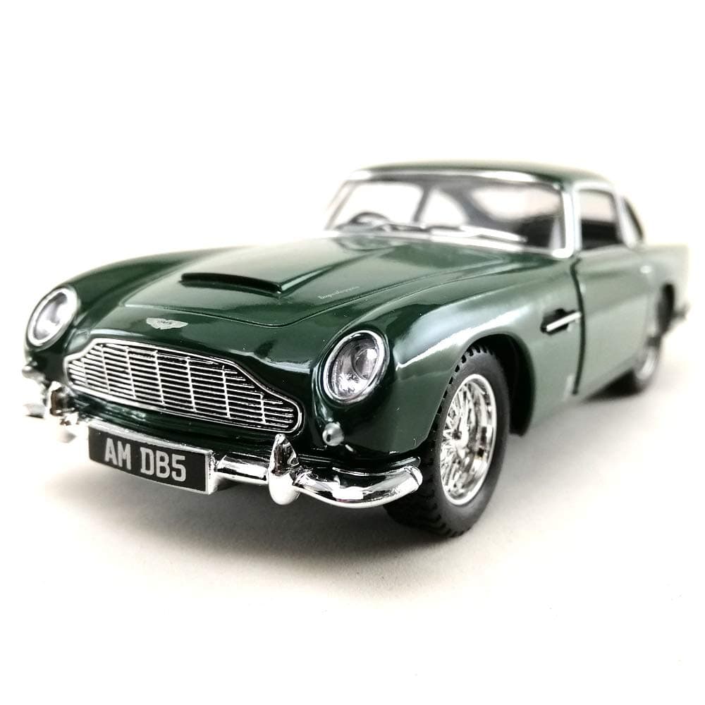 Sport Racing Classic Model Car Die-Cast 1:38 1963 Aston Martin DB5 Green Color Toy Collection Pull Back Open Door Hobby Collectible,unisex