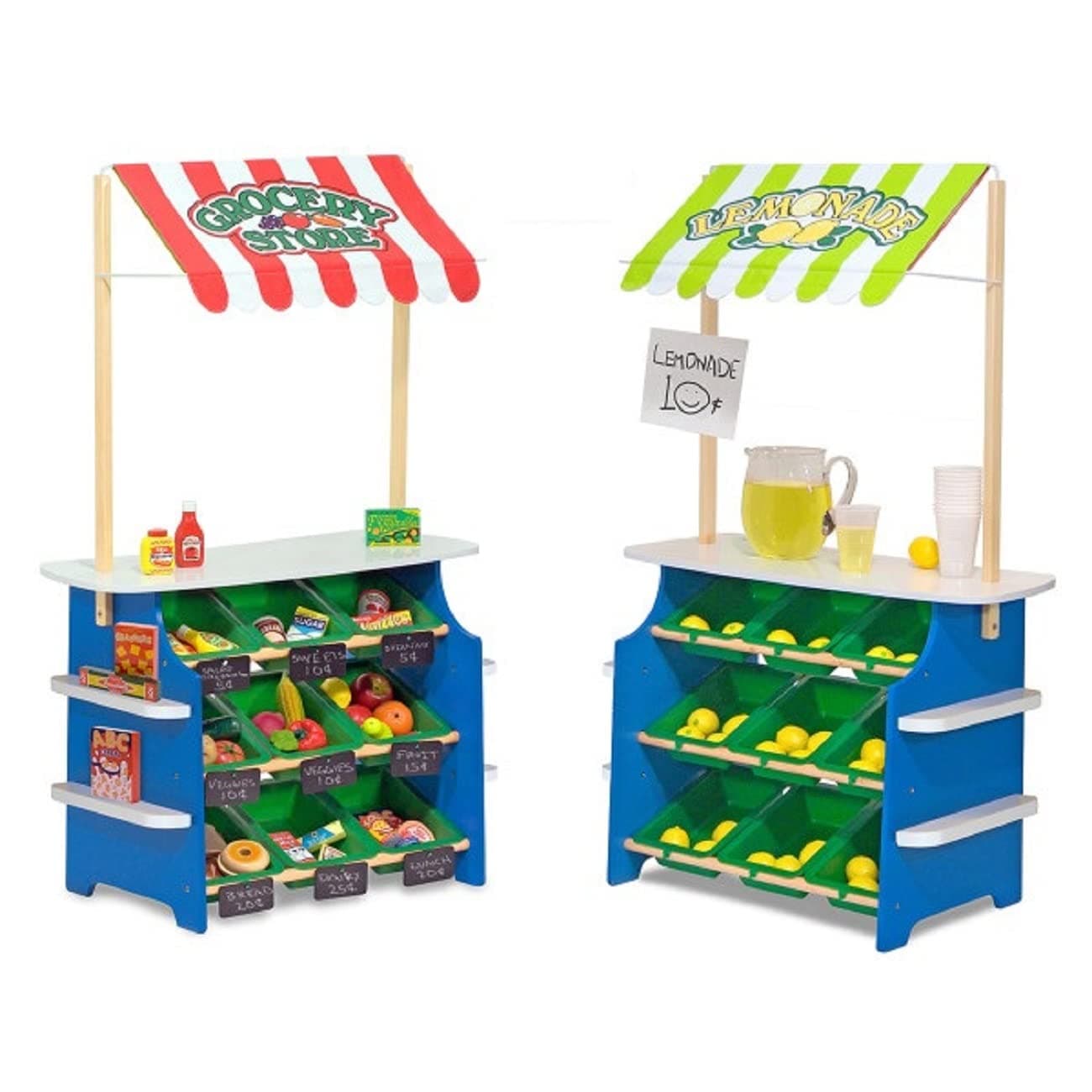 Melissa & Doug Grocery Store/Lemonade Stand | Pretend Play Toy | Large Playset | 3+ | Gift for Boy or Girl