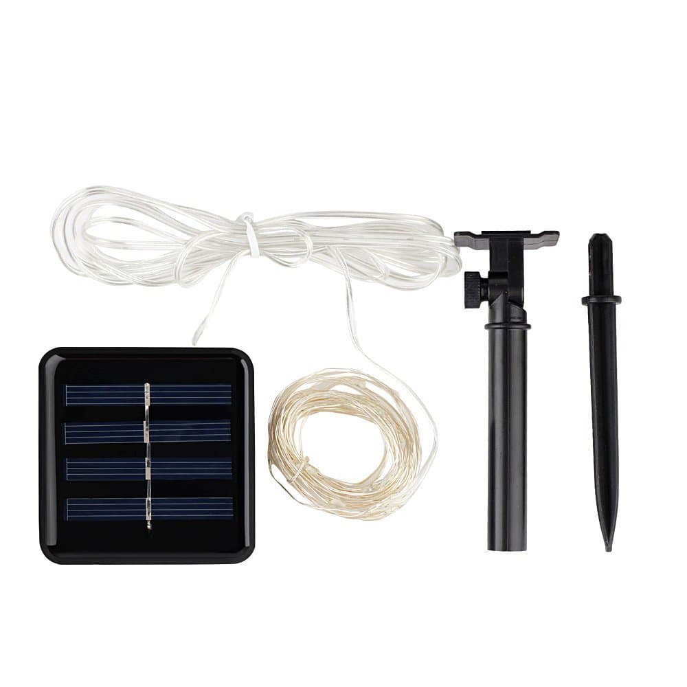 HADTECH 100 LED Solar String Lights, 33ft Copper Wire Light strips, Waterproof Starry String Lights for Indoor & Outdoor Decoration, Halloween,Christmas,Holiday