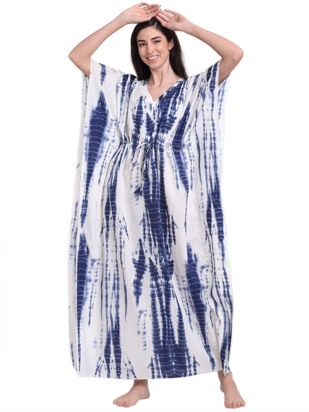 ClauraWomen Viscose Rayon Kaftan Night Dress