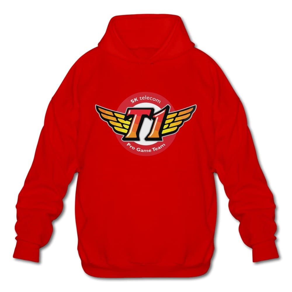 Men's Korea SKT T1 Esports Team Logo Sweatshirt XL Red