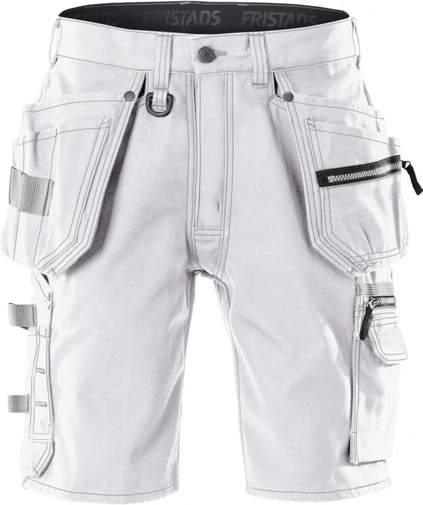 Fristads Kansas 116701 Craftsman Work Shorts White C44(30" Waist/32 Leg)