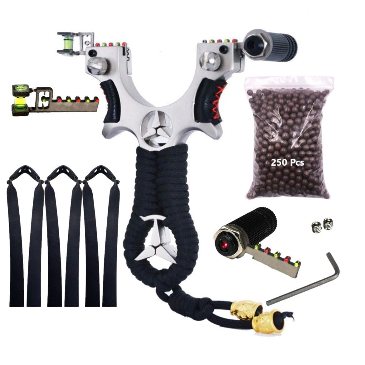 Alloy Benz Alignment Slingshot with Ergonomic Handle | Recreational Sling Tool for Outdoor Games, Fitness & Learning | Compact Travel-Friendly Design (STR Alloy Benz 8.4CM)